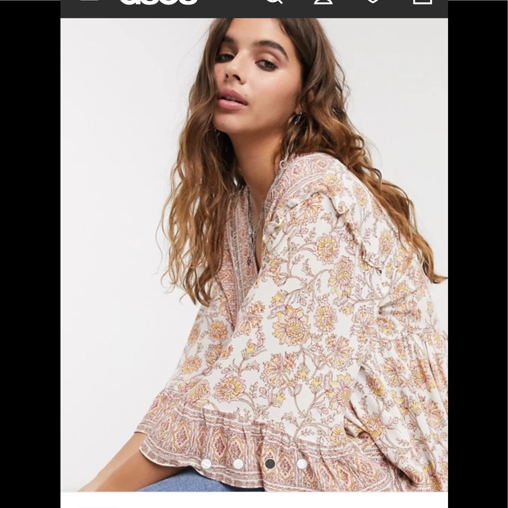 ⬇️NWT Free People Moonlight Dance Printed Tunic - Picture 5 of 16